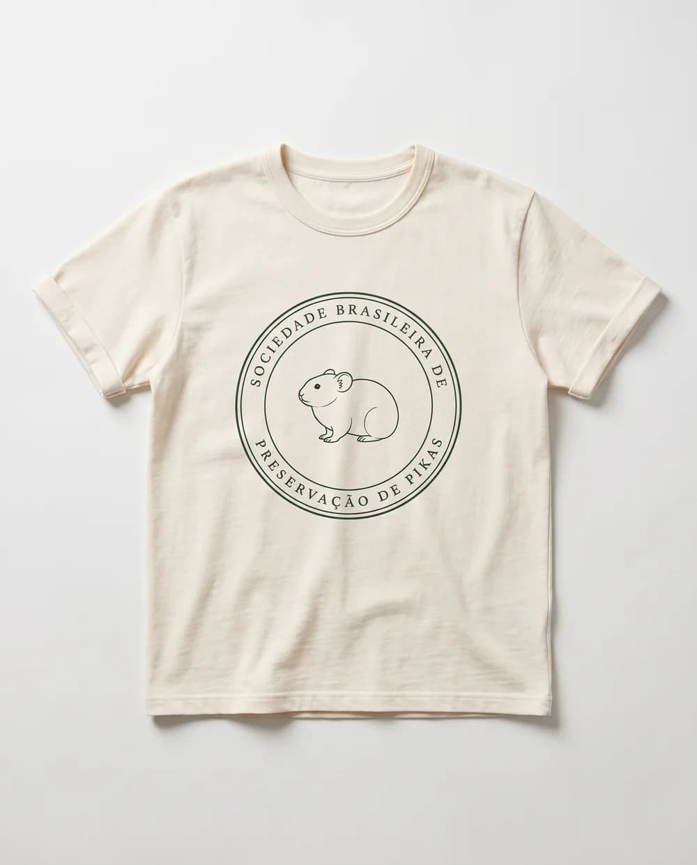 Estampa Selo Verde — O selo em tinta verde