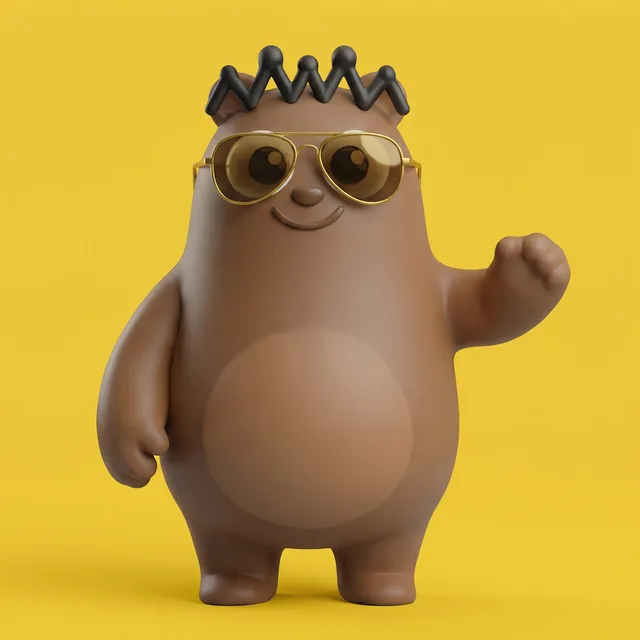 Pika vestindo o look Aviador Dourado